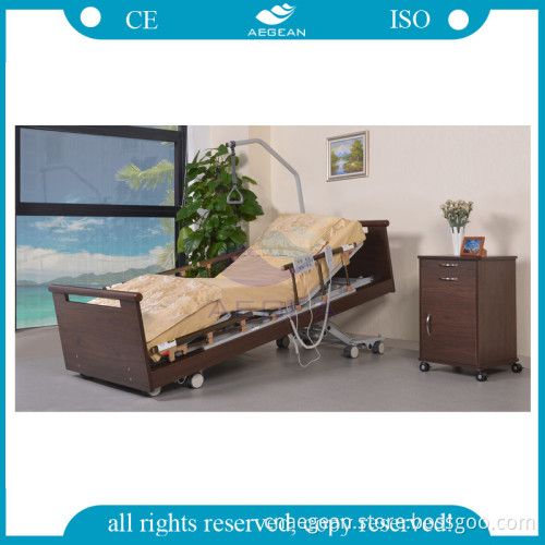 AG-W001 Advanced 5-Function Linak Motors Wood Homecare Bed